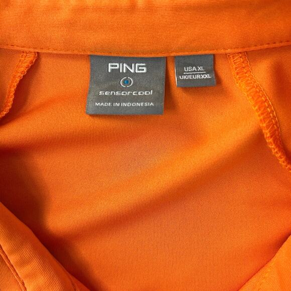 Ping Lindum Golf Polo Shirt in Orange - Picture 3 of 6